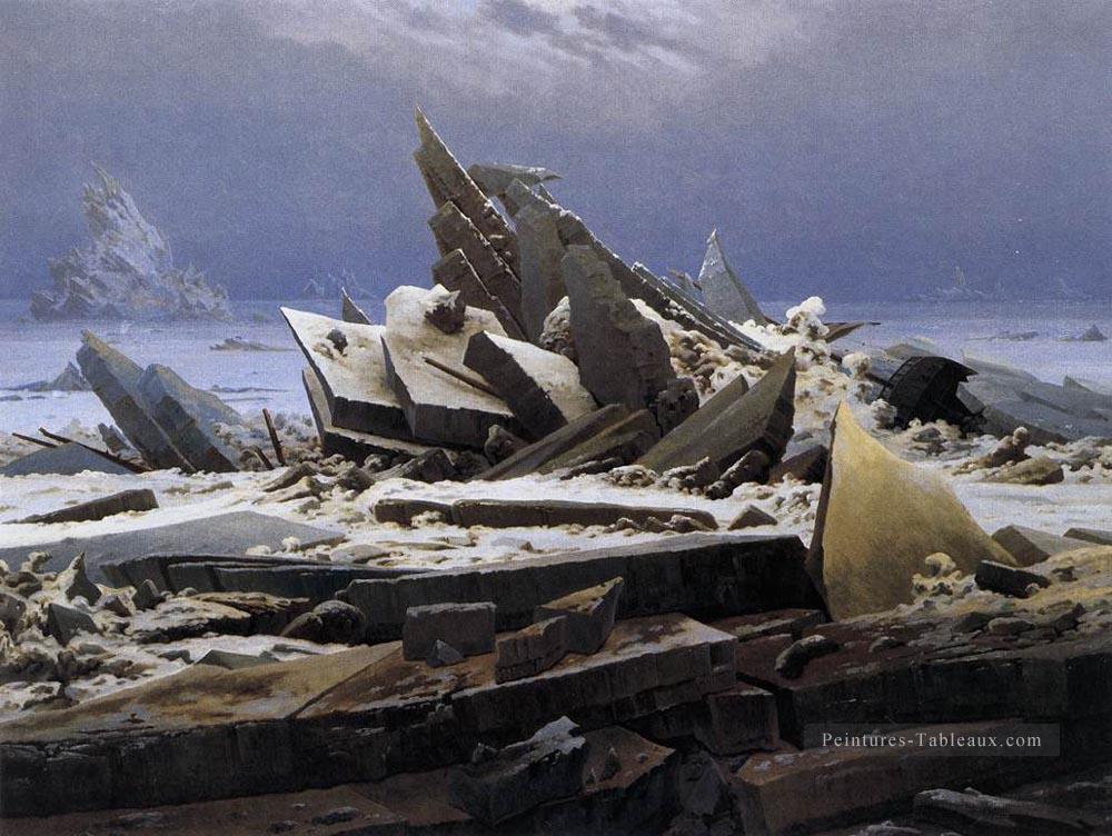 La mer de glace romantique Caspar David Friedrich Peintures à l'huile